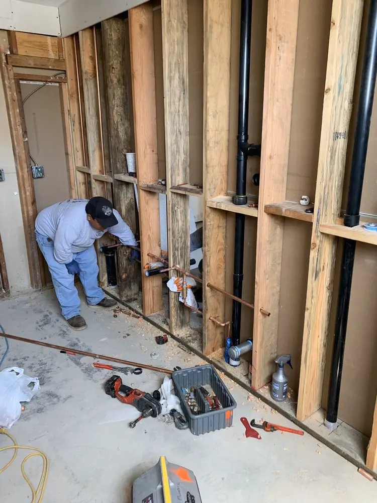 Commercial rough-in plumbing for Commercial Plumbing in Finktown